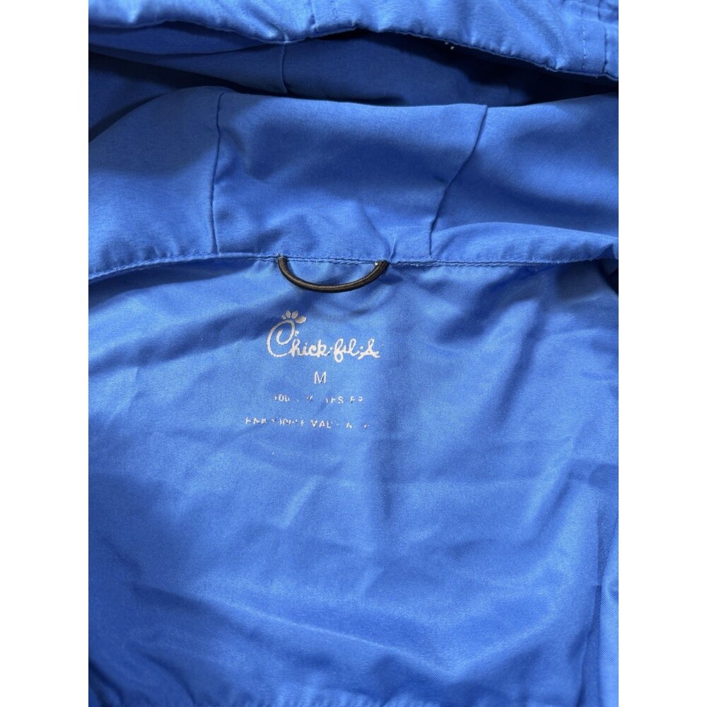 Chick-fil-a Uniform Hooded Full Zip Jacket Blue Medium - Picture 4 of 6